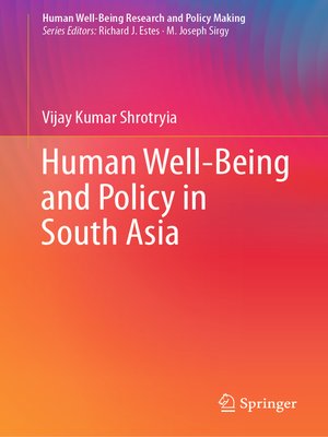 cover image of Human Well-Being and Policy in South Asia